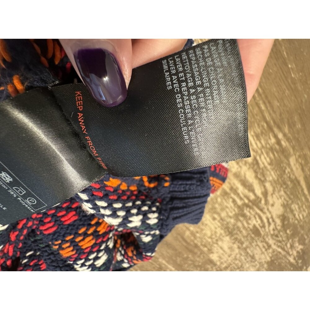 ba&sh Marlet Marine Lady Pullover sweater 2 Knit medium Navy Multicolor - Picture 12 of 15